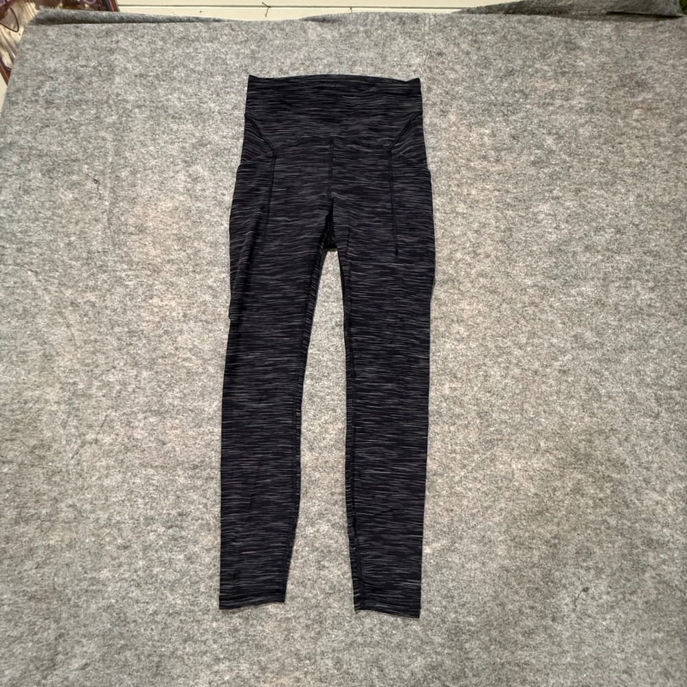 Lululemon All the Right Places High Rise 7/8 Pant Space‎ Dye Black Grey Size 4